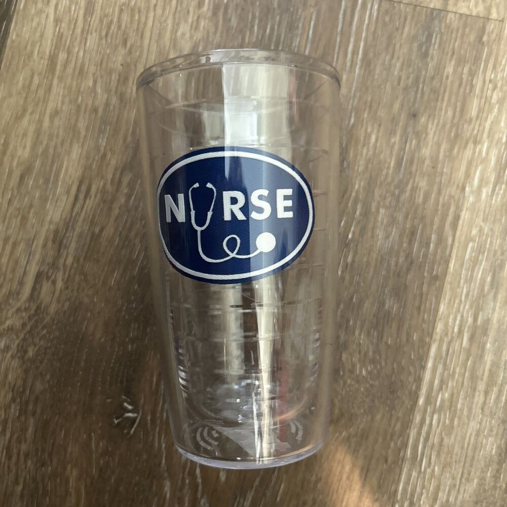 E372 Tervis 16 oz. Insulated Drinking Cup Tumbler - Nurse - No Lid EUC